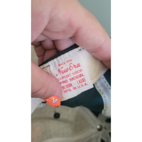 Vintage 90s New Era Seattle SuperSonics Hat Teal Snapback NWT Made in USA NBA... - Picture 11 of 16